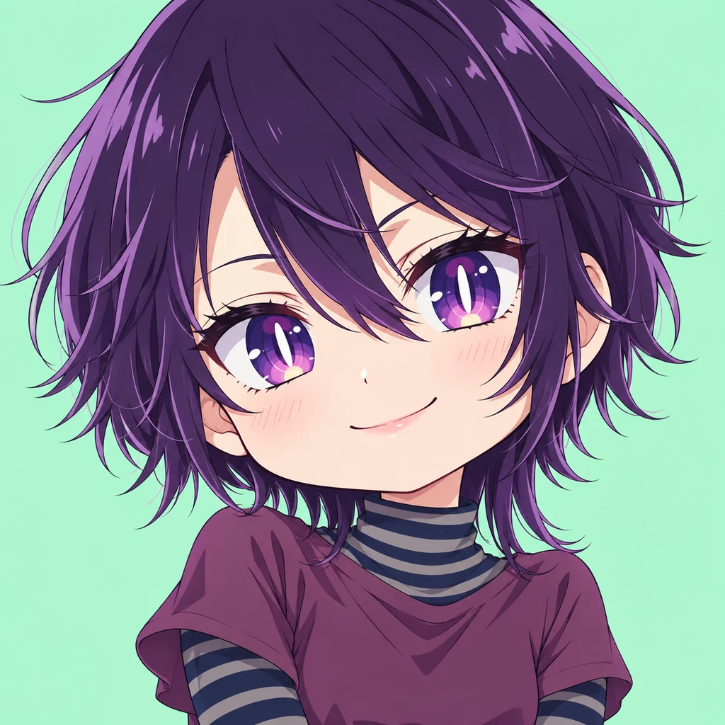鲛岛阿比子 AI 辅助角色插画