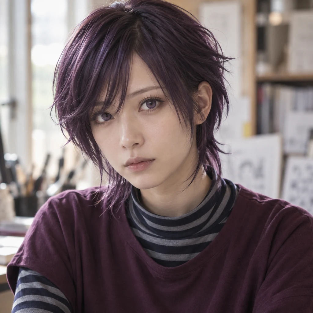 Abiko Samejima live-action AI portrait