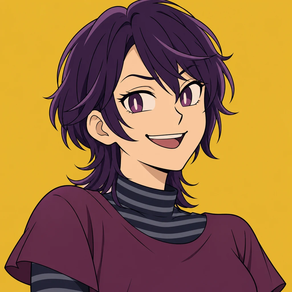 鲛岛阿比子 AI 辅助角色插画