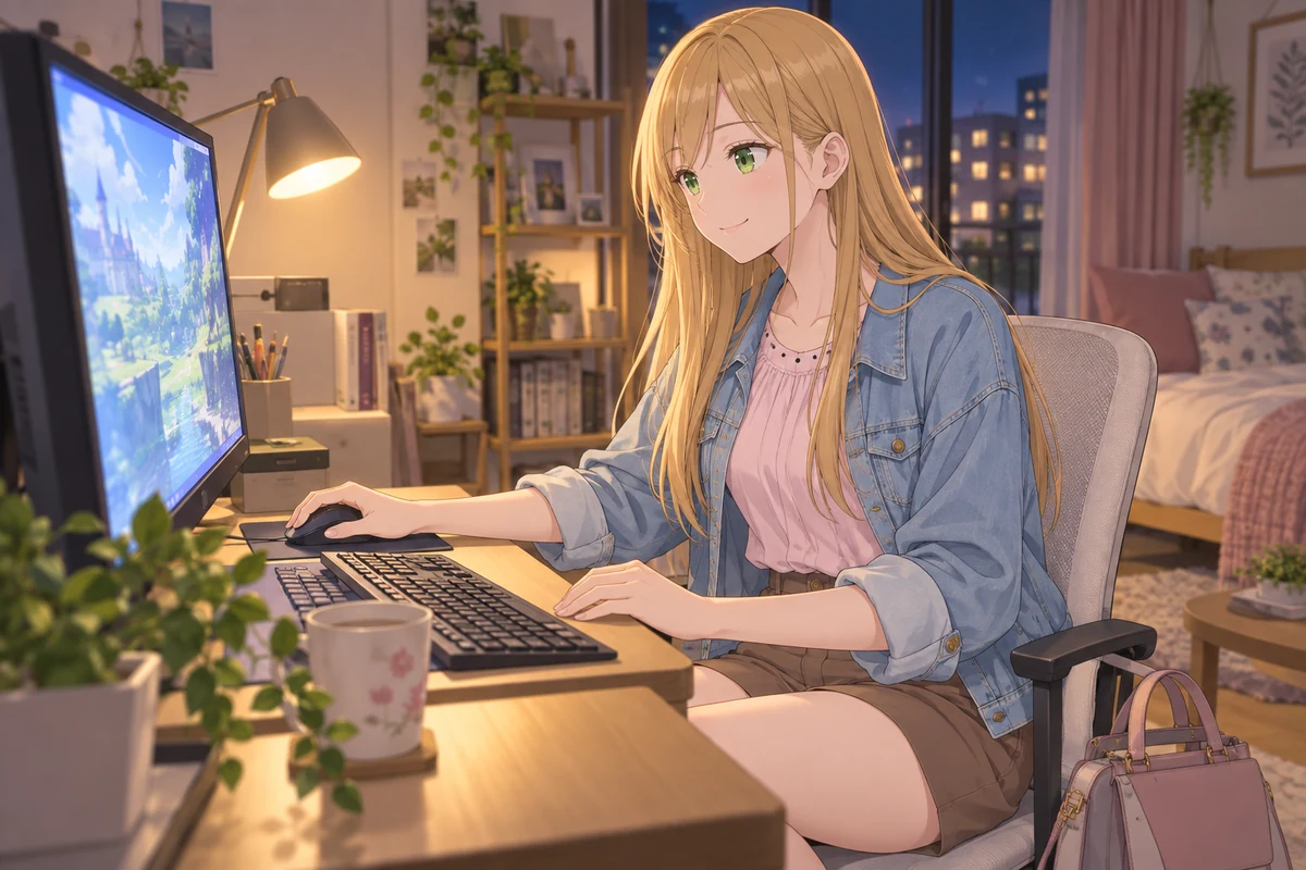 木之下茜 AI 插画