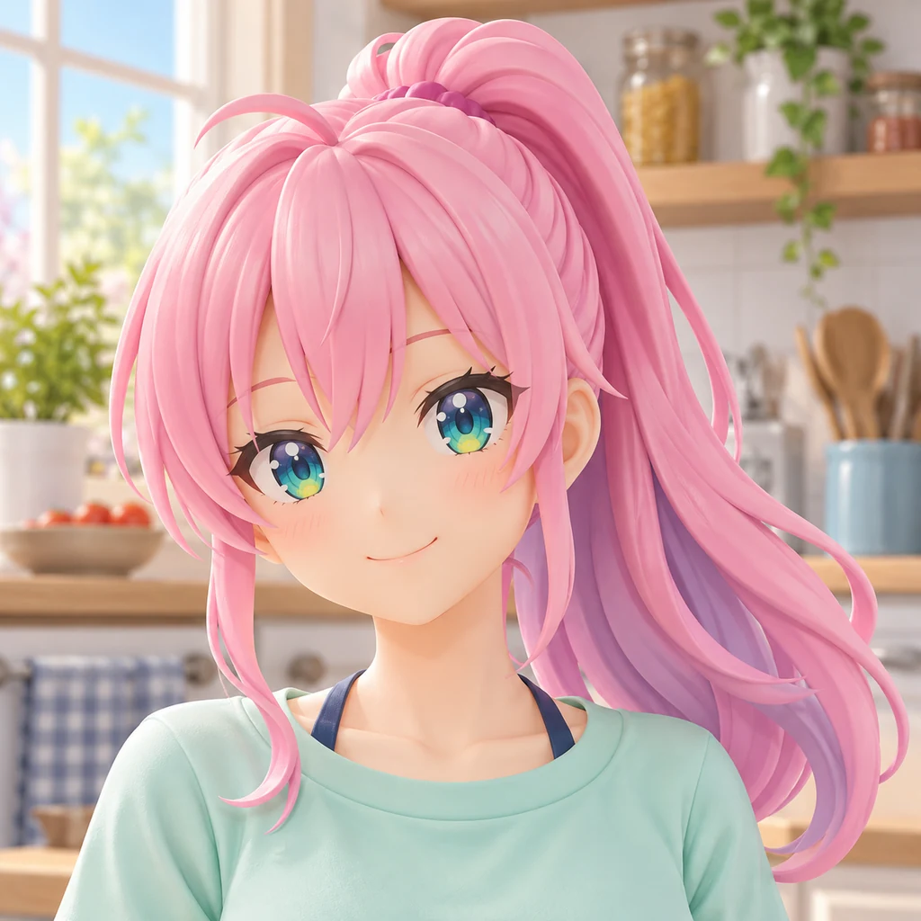 Akari Watanabe AI 辅助角色插画