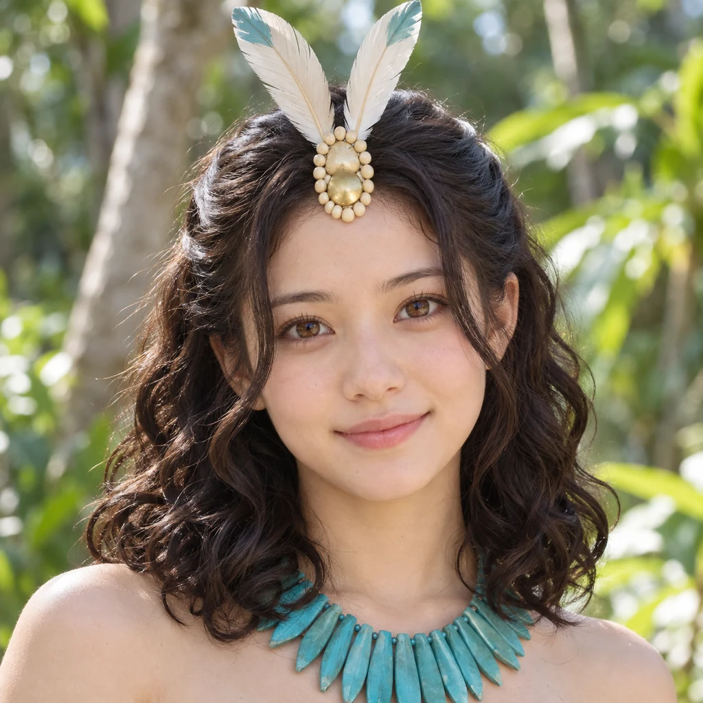 Amaryllis live-action AI portrait