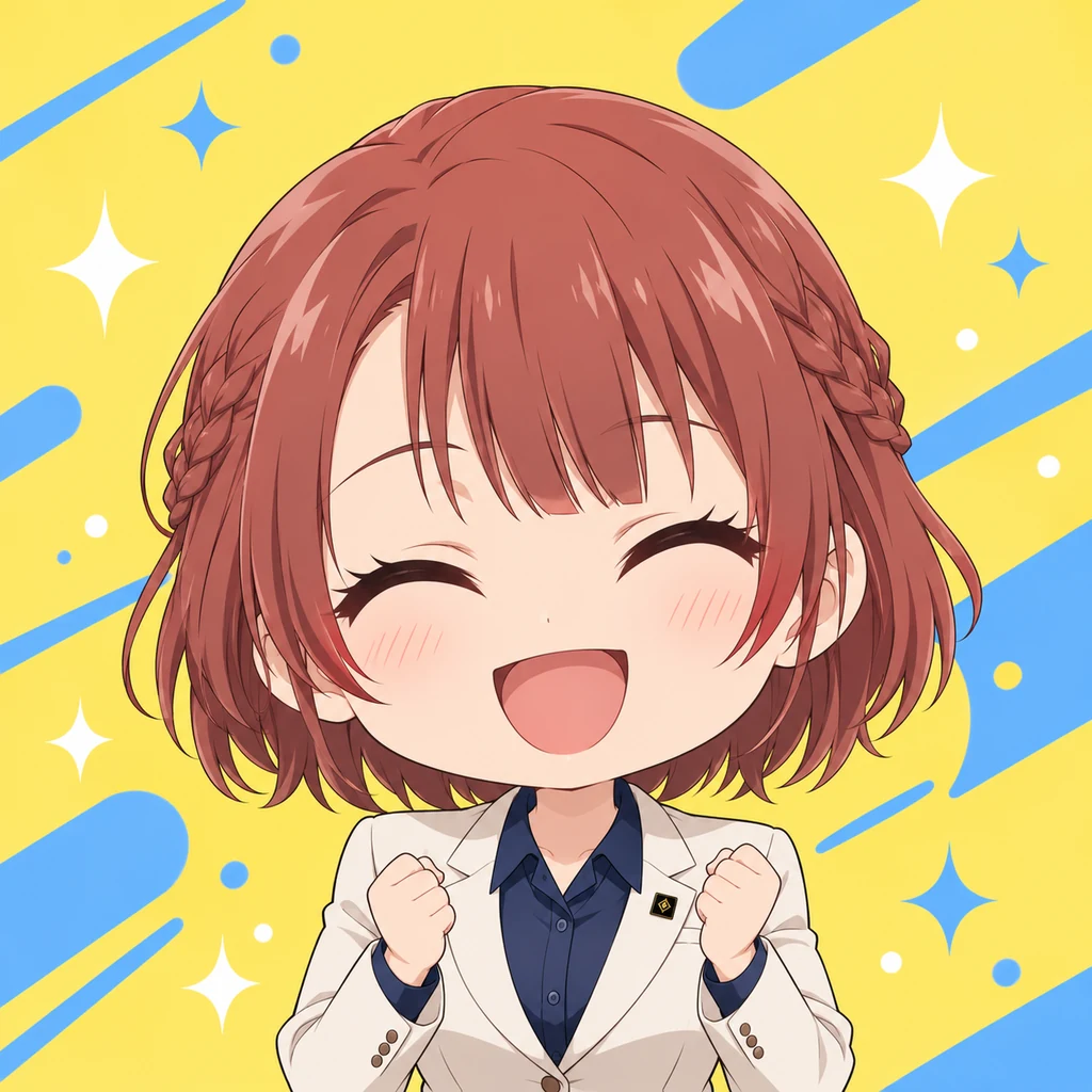 帝襟杏里 AI 辅助角色插画