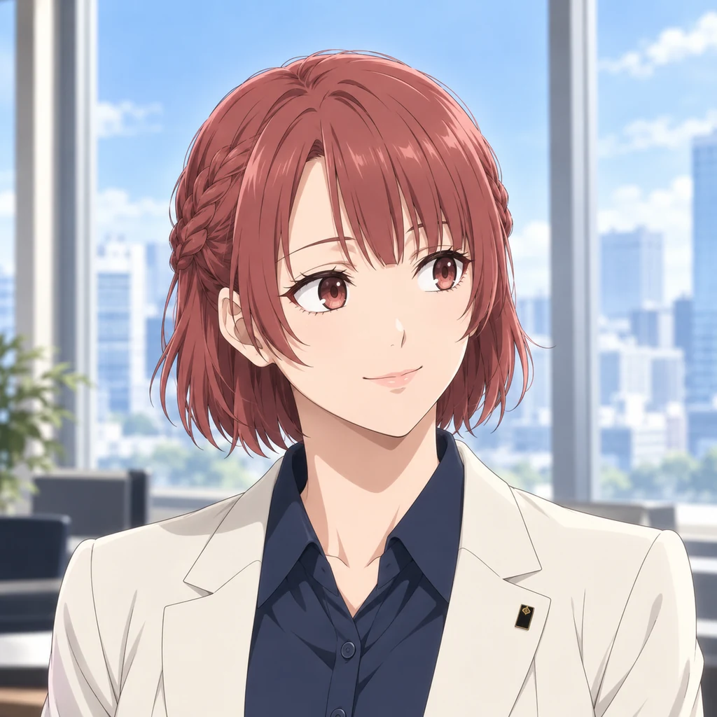 帝襟杏里 AI 辅助角色插画