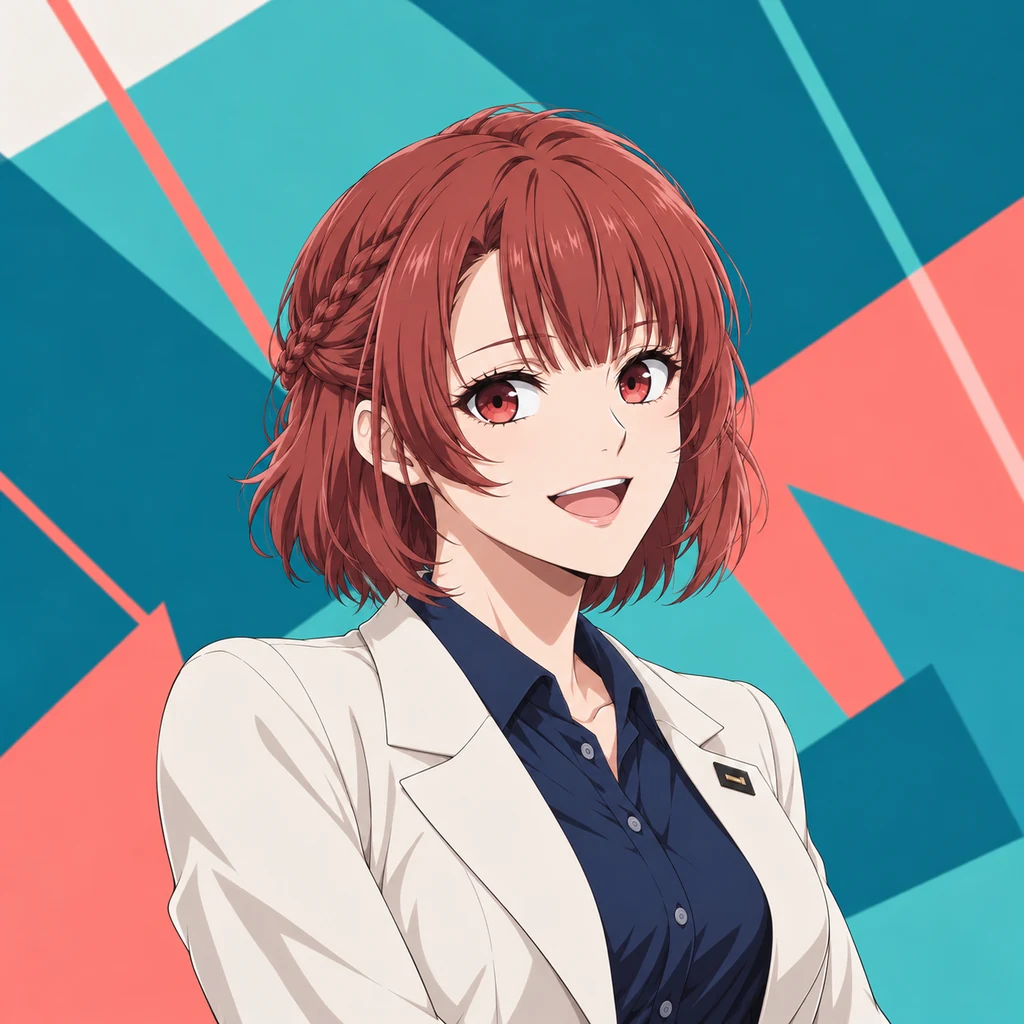 帝襟杏里 AI 辅助角色插画