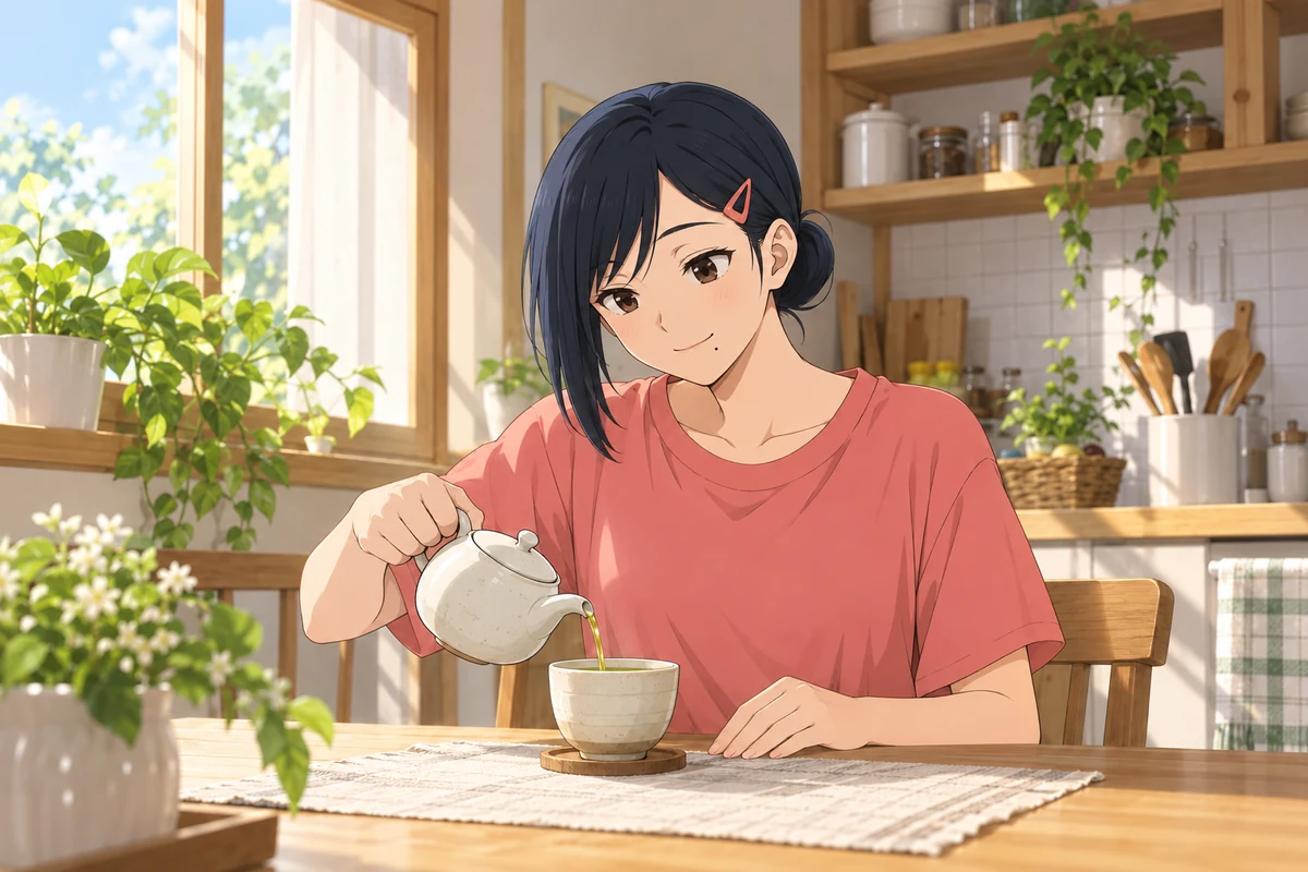 사카모토 아오이 AI 插画