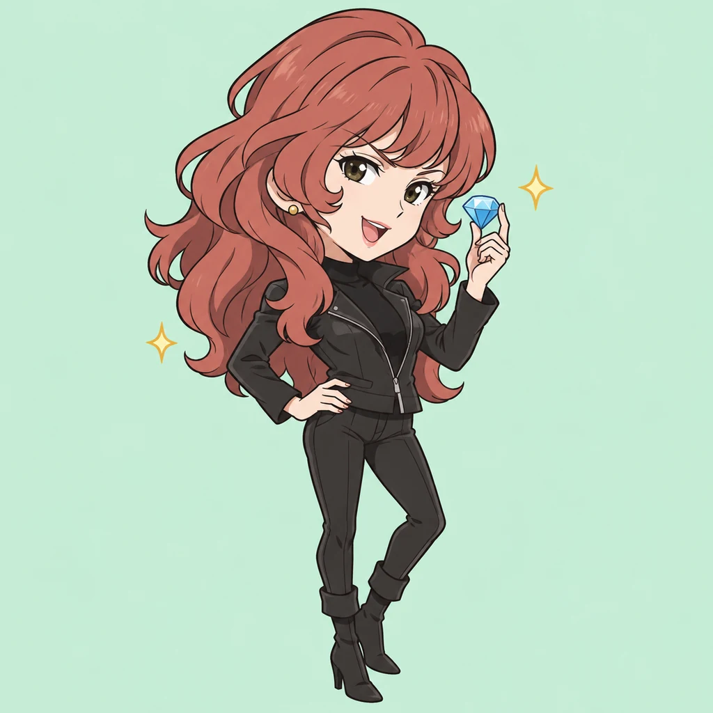 Fujiko Mine AI 辅助角色插画