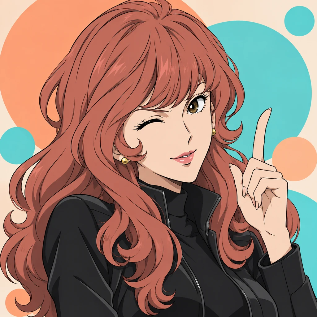 Fujiko Mine AI 辅助角色插画