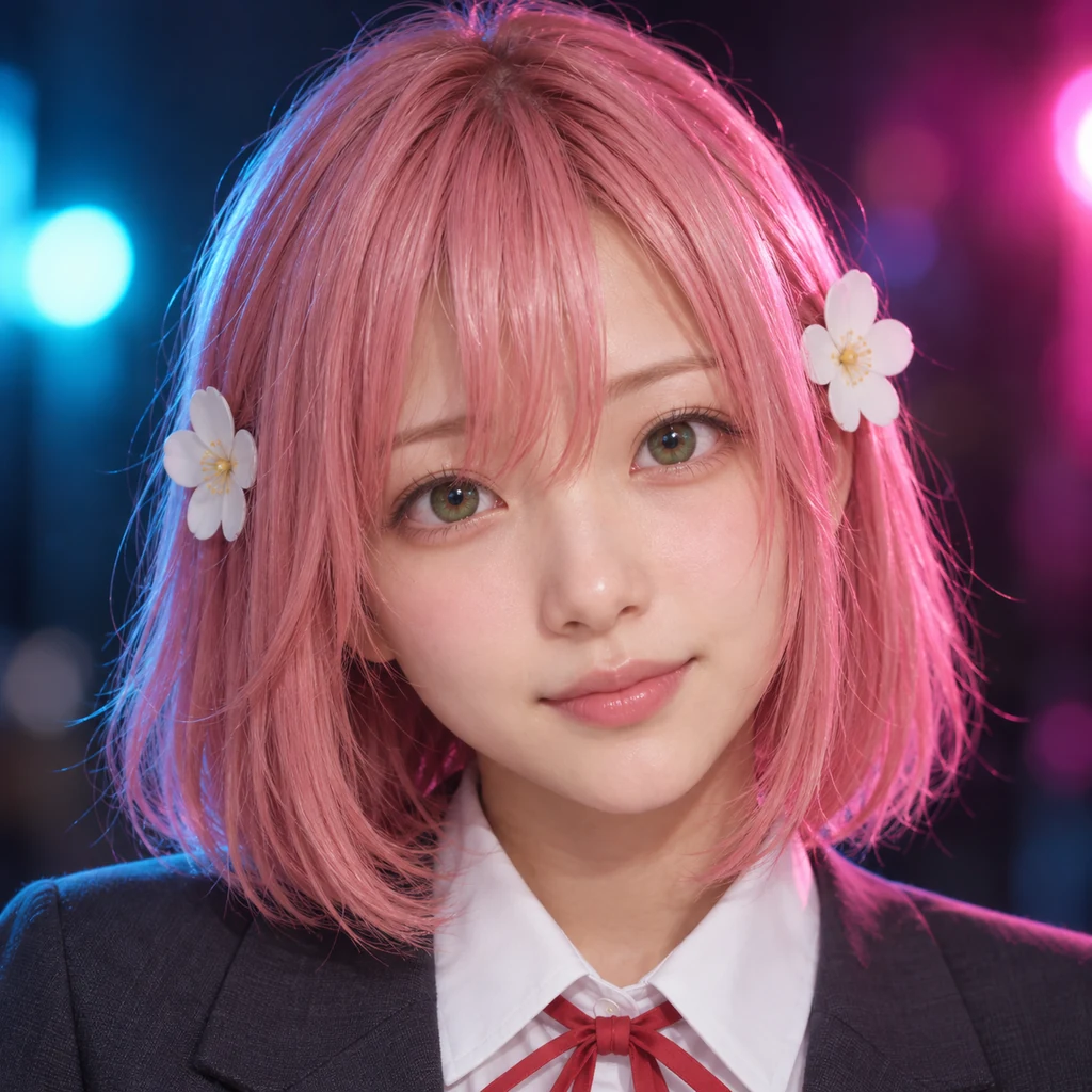 Hakari Hanazono live-action AI portrait