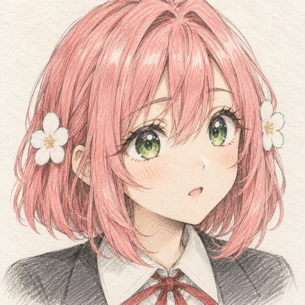 Hakari Hanazono AI 辅助角色插画