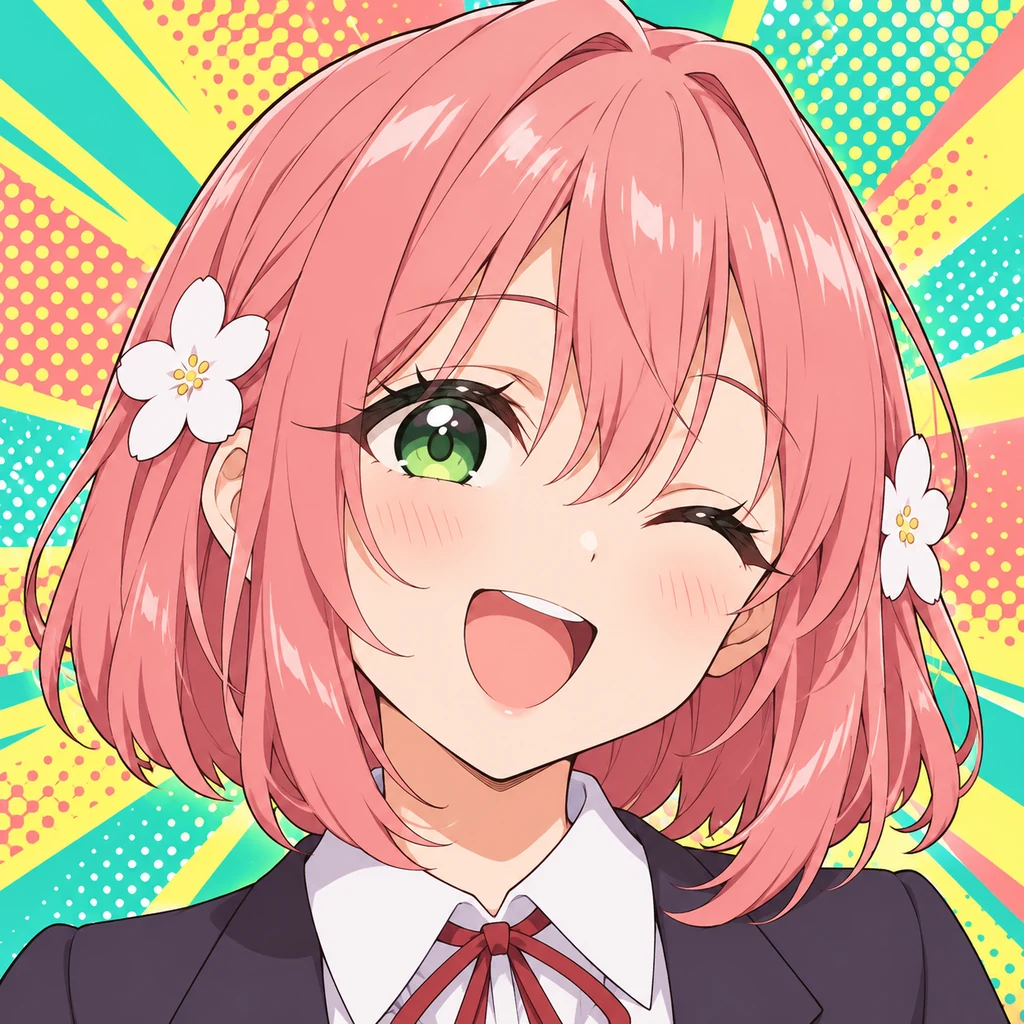 Hakari Hanazono AI 辅助角色插画
