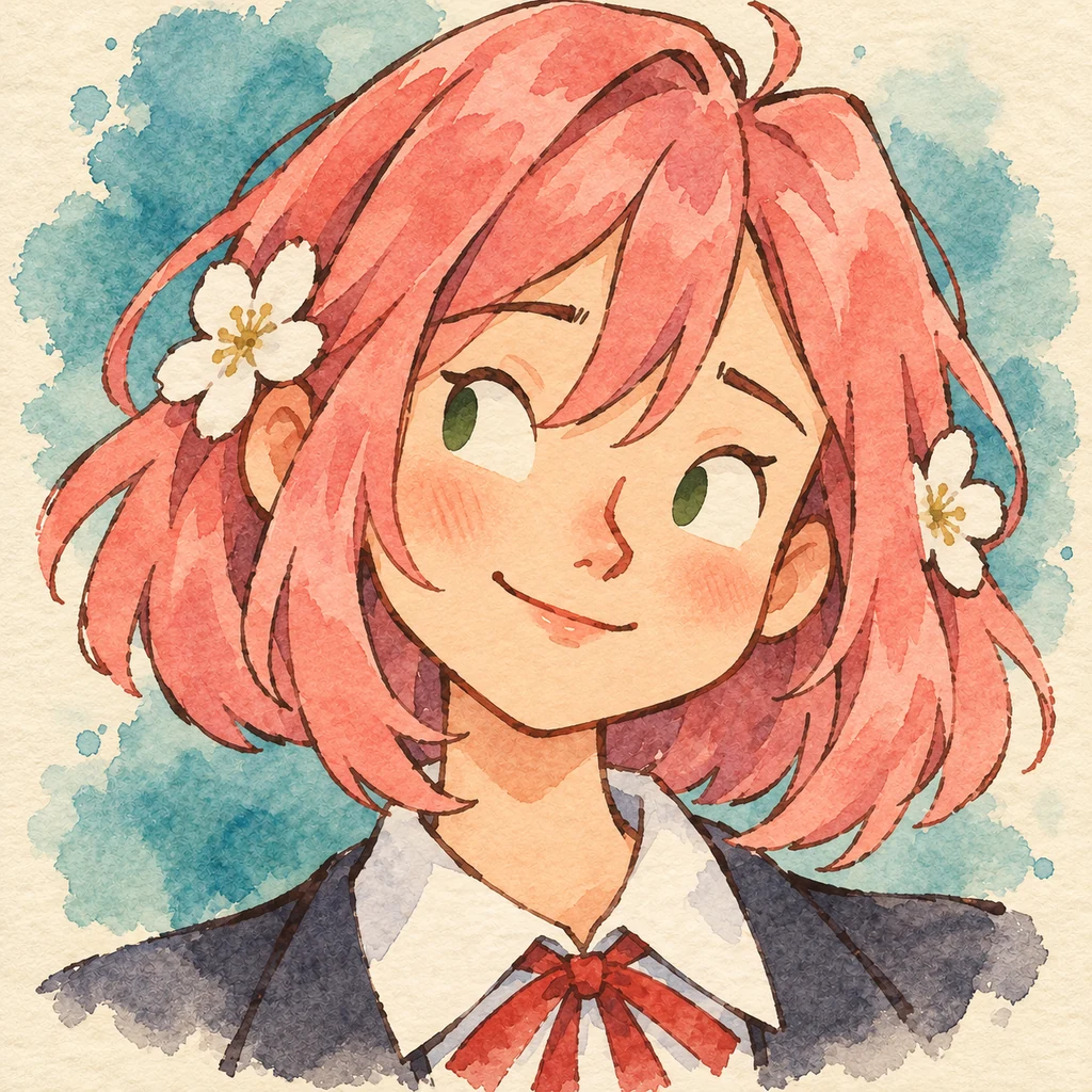 Hakari Hanazono AI 辅助角色插画
