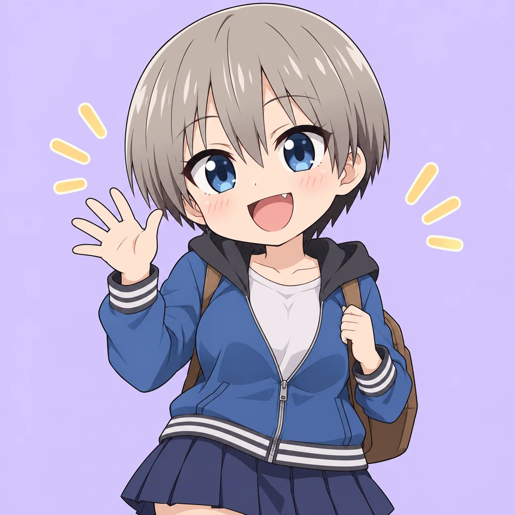 Hana Uzaki AI 辅助角色插画