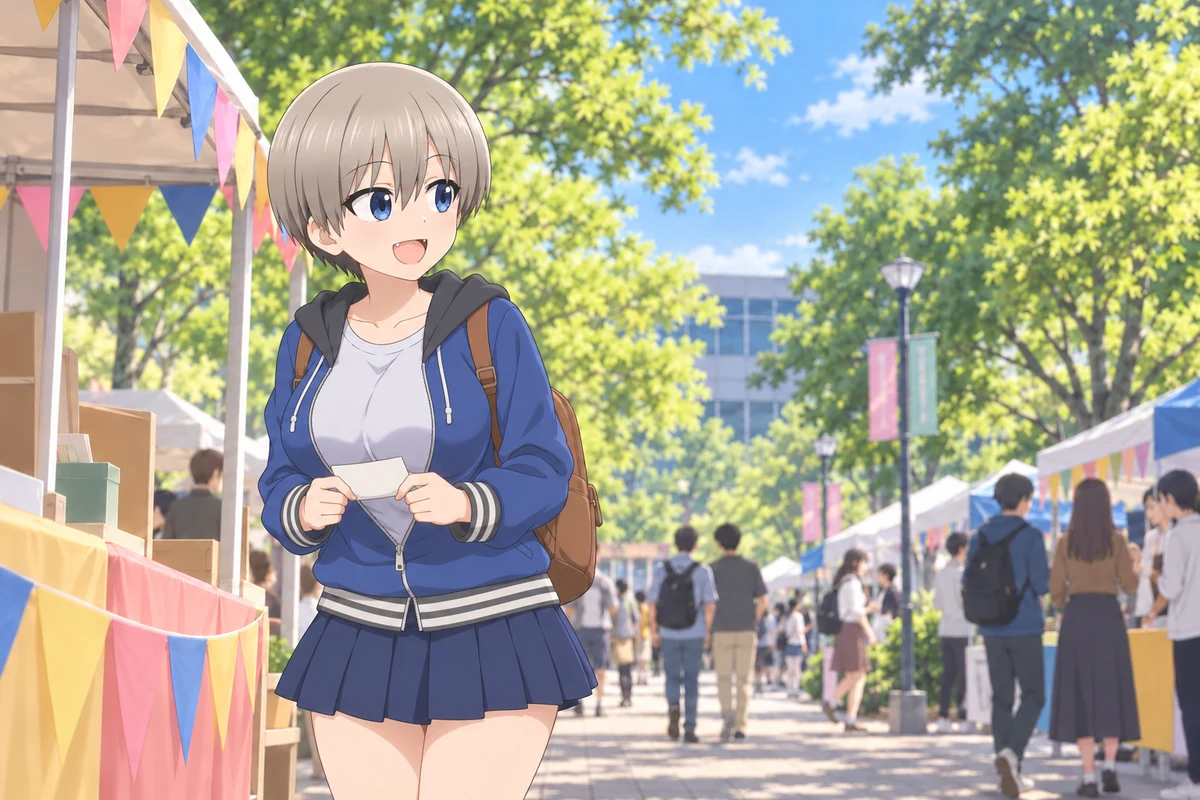 Hana Uzaki AI 插画