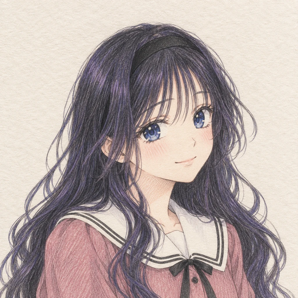 와구리 카오루코 AI 辅助角色插画