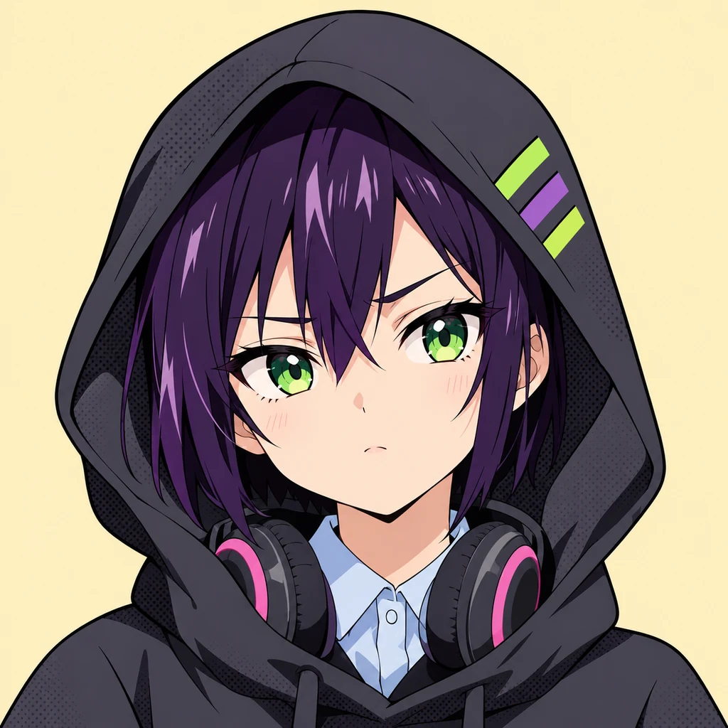 Kurumi Haraga AI 辅助角色插画
