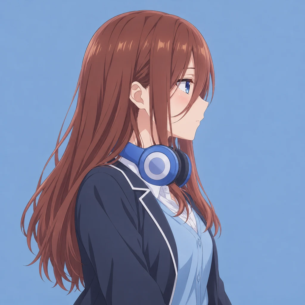 Miku Nakano AI 辅助角色插画