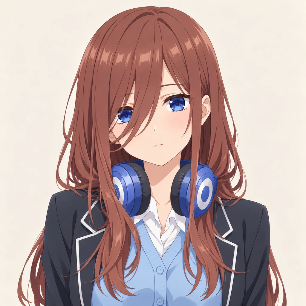 Miku Nakano AI 辅助角色插画