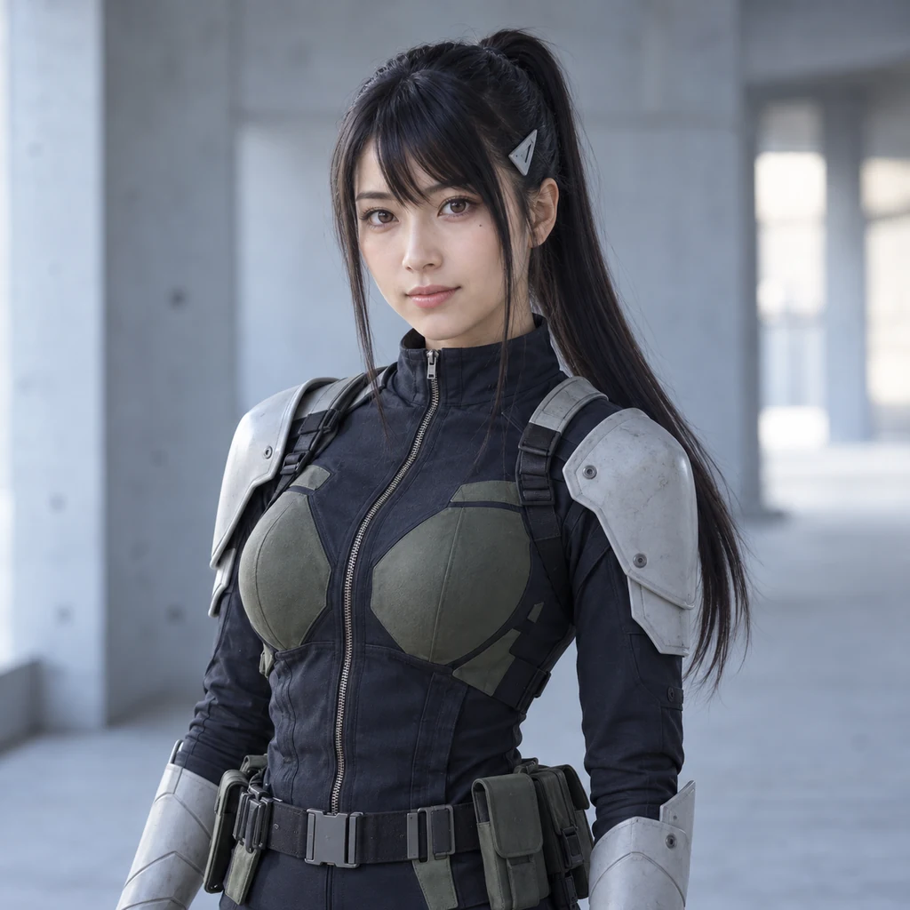 亜白ミナの実写風AIポートレート