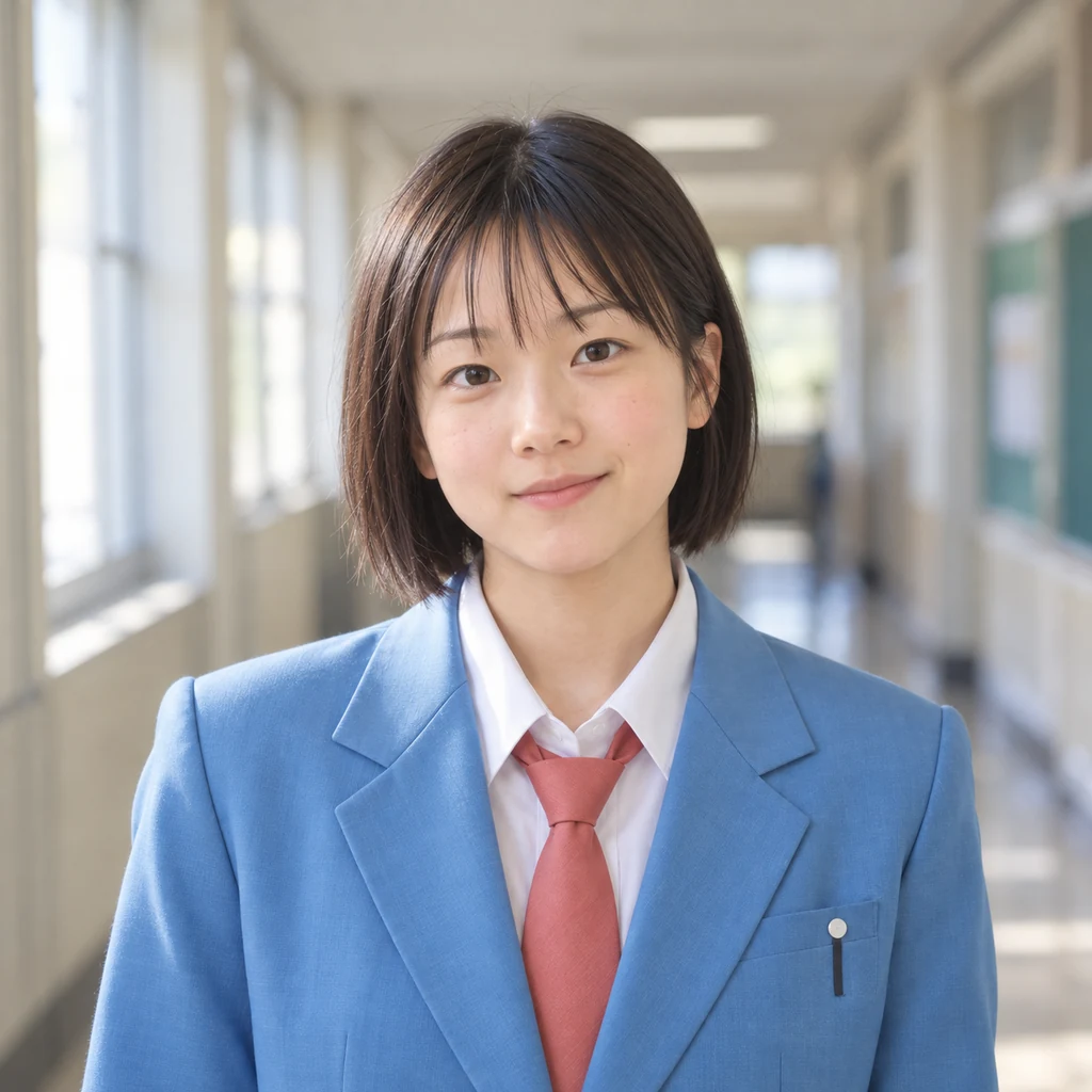 Mitsumi Iwakura live-action AI portrait