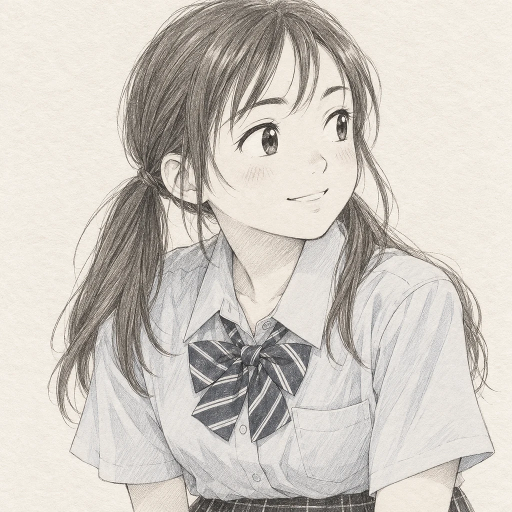 Motoko Kanikawa AI 辅助角色插画
