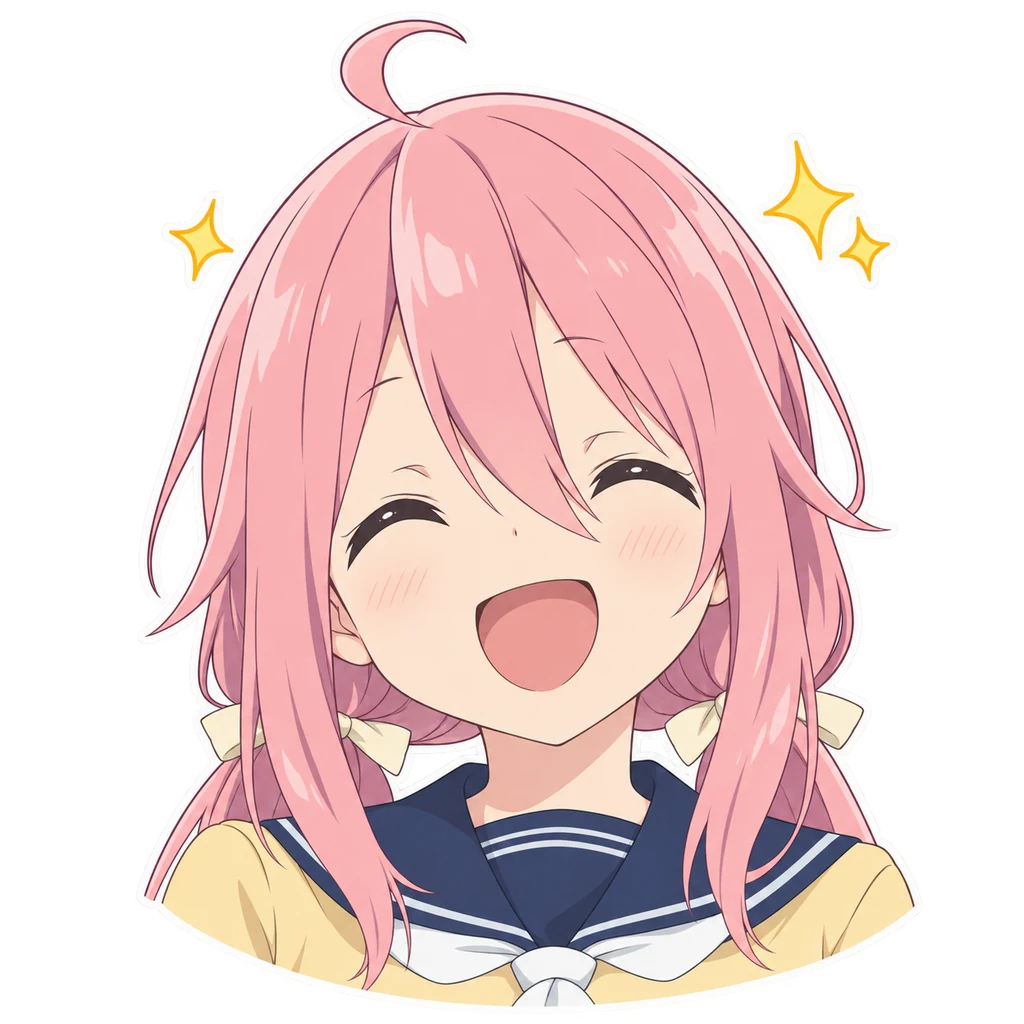 Nadeshiko Kagamihara · Reaction sticker