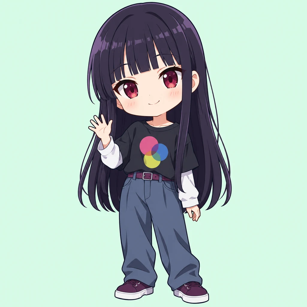 Nanami Kuon AI 辅助角色插画