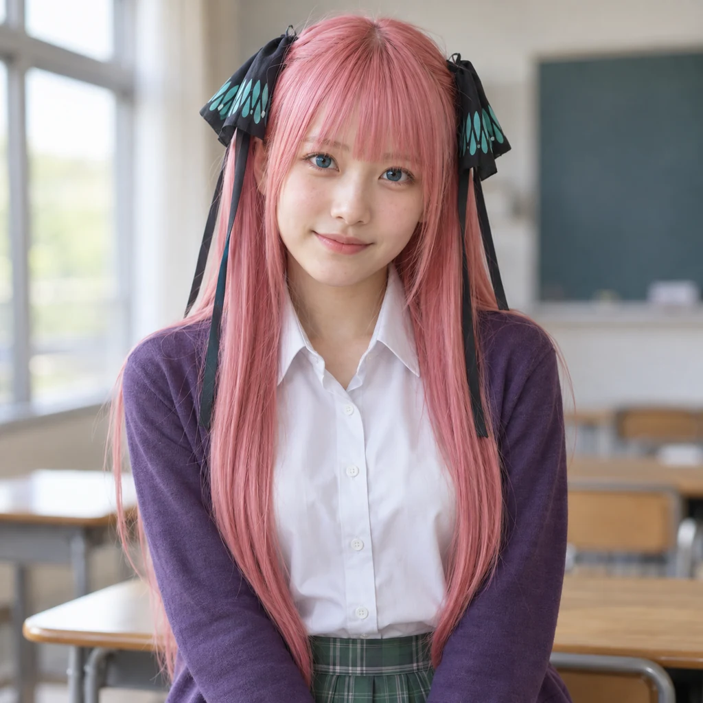 Nino Nakano live-action AI portrait
