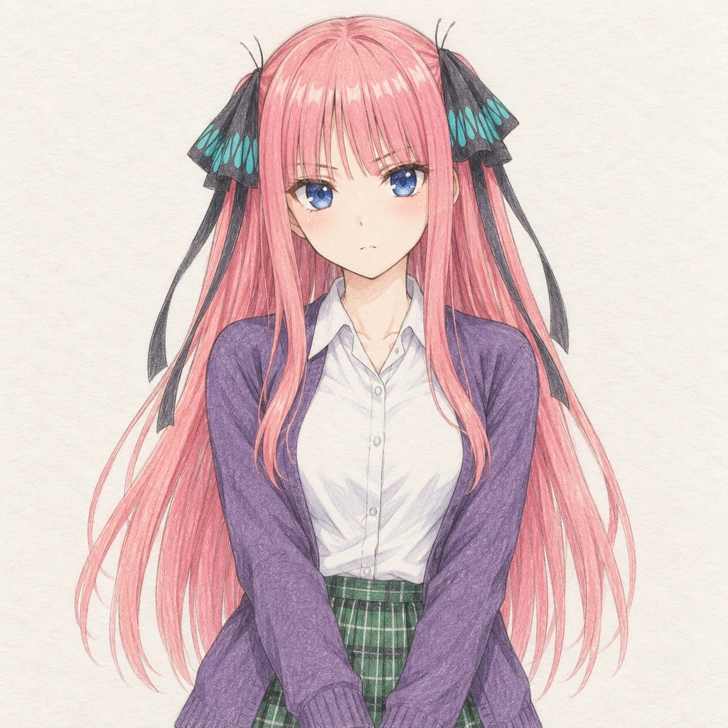 Nino Nakano AI 辅助角色插画