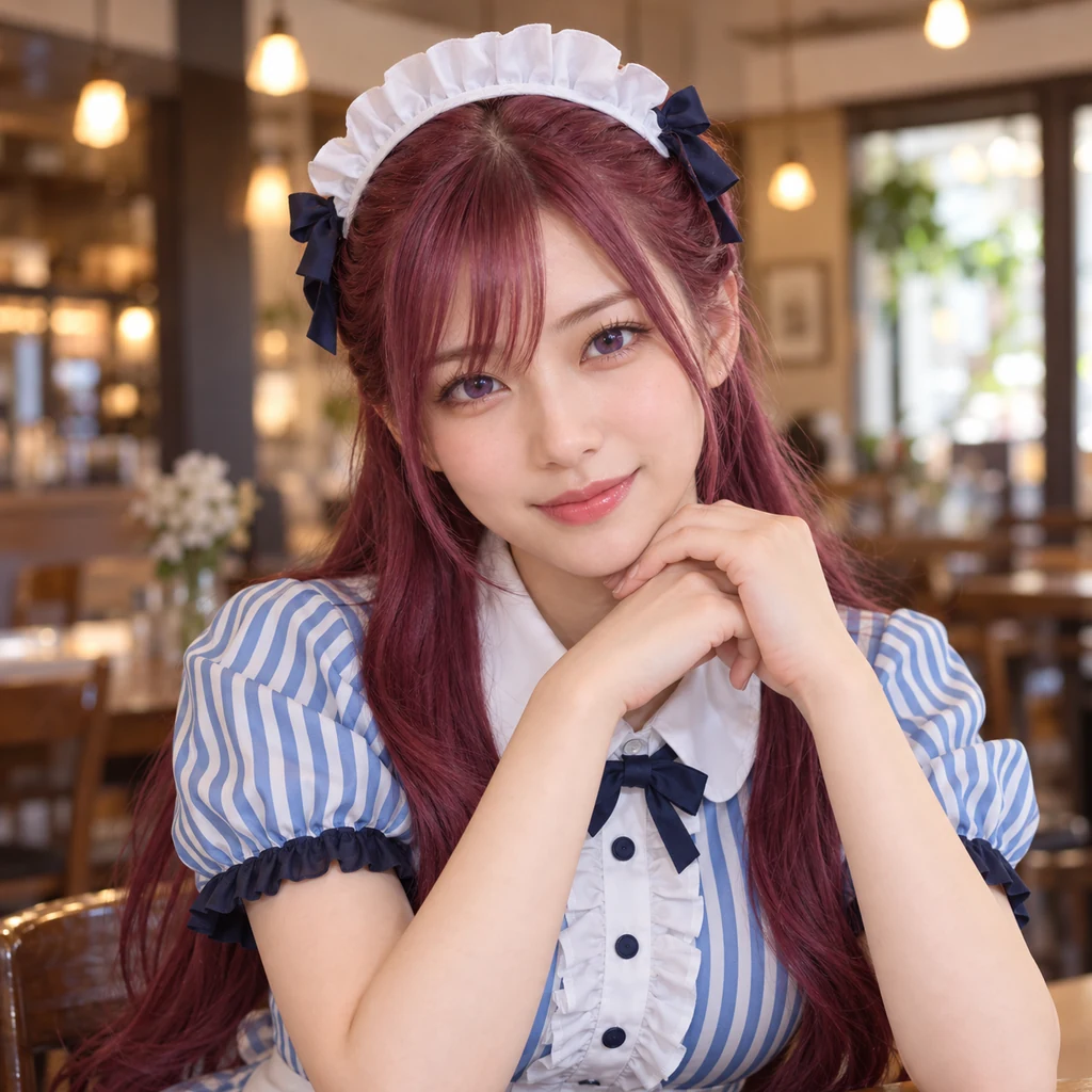 幕澤桜花の実写風AIポートレート