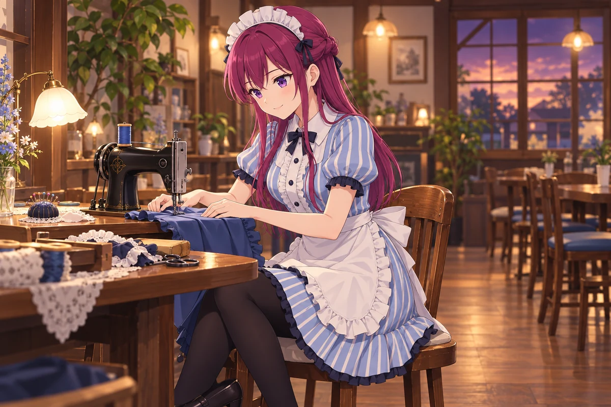 幕澤桜花 AI 插画