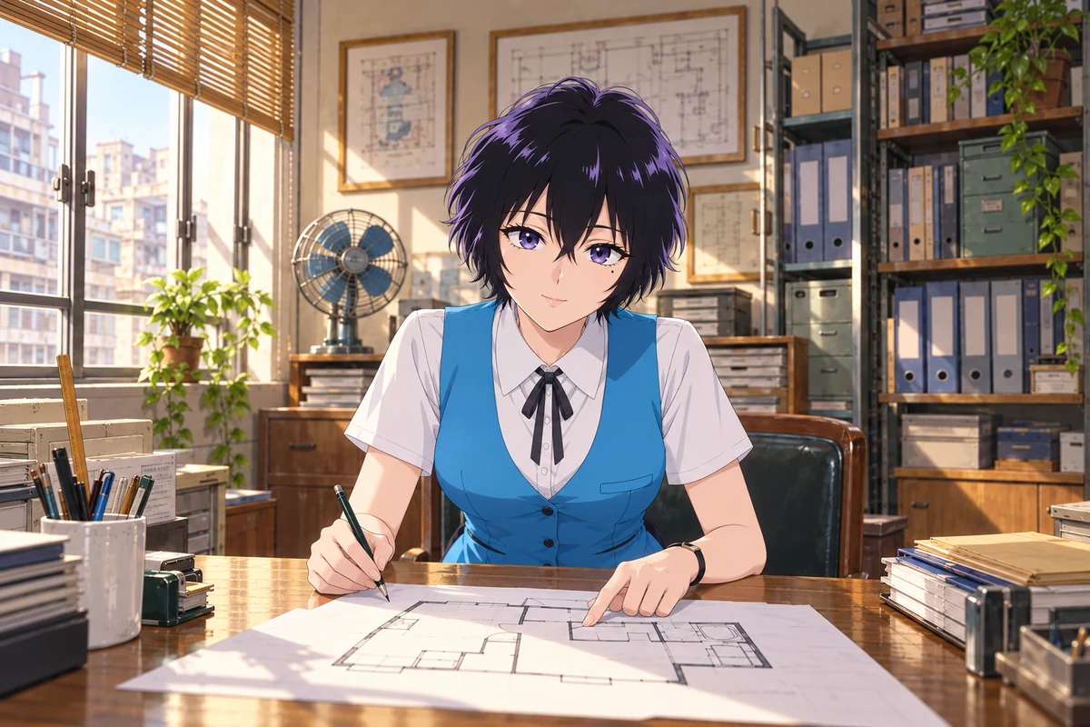 鲸井令子 AI 插画