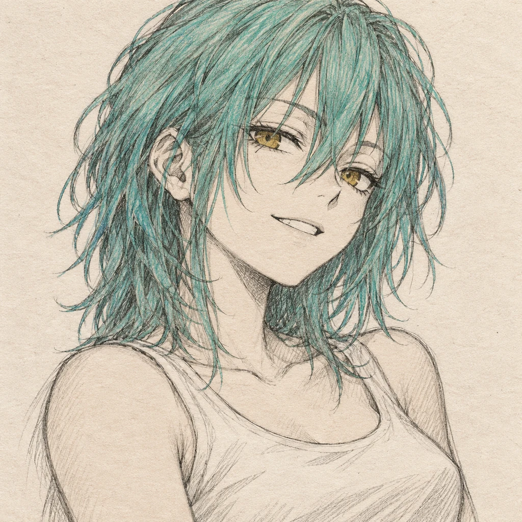 Rion Akao AI 辅助角色插画