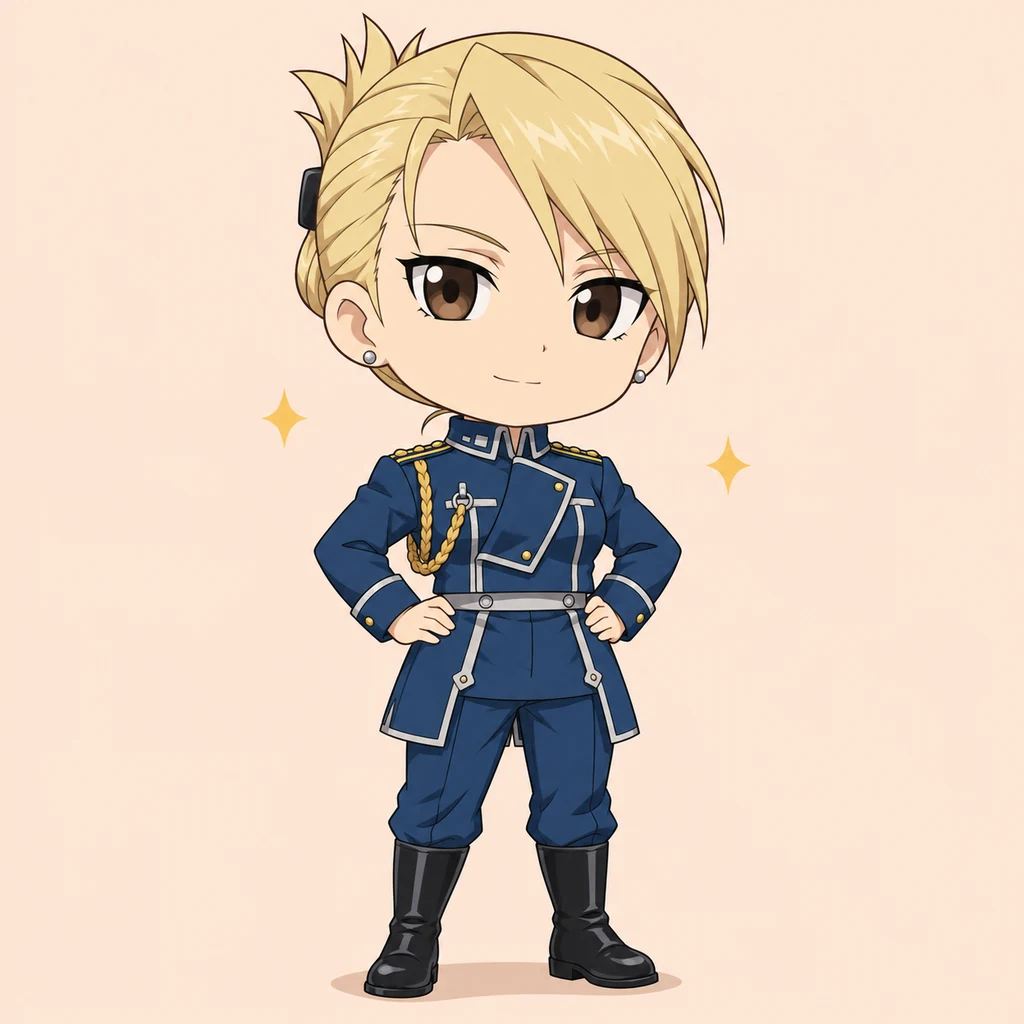 Riza Hawkeye AI 辅助角色插画