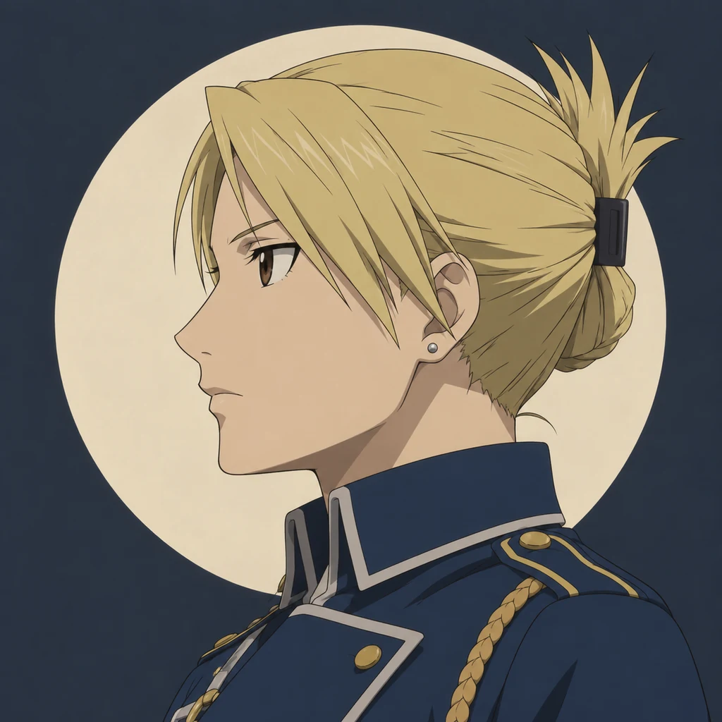 Riza Hawkeye AI 辅助角色插画
