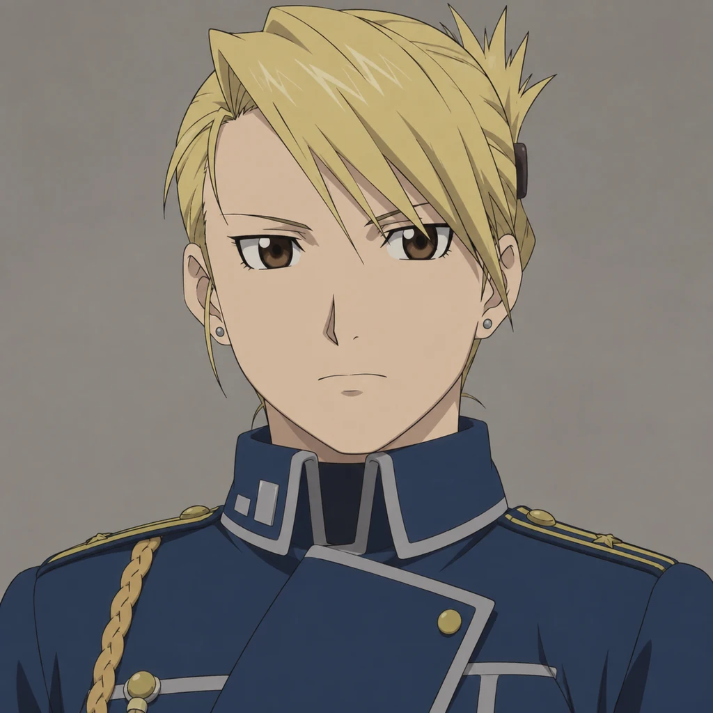 Riza Hawkeye AI 辅助角色插画