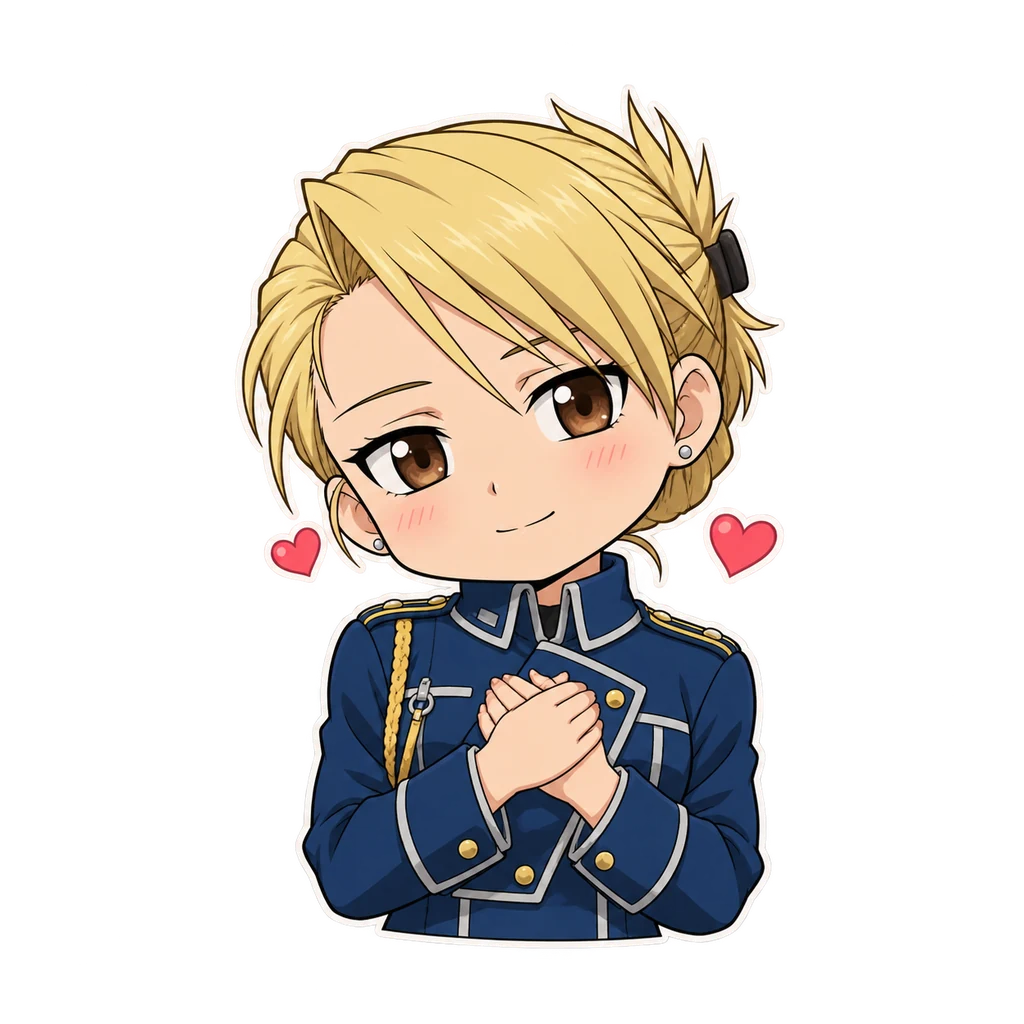 Riza Hawkeye 表情包 6