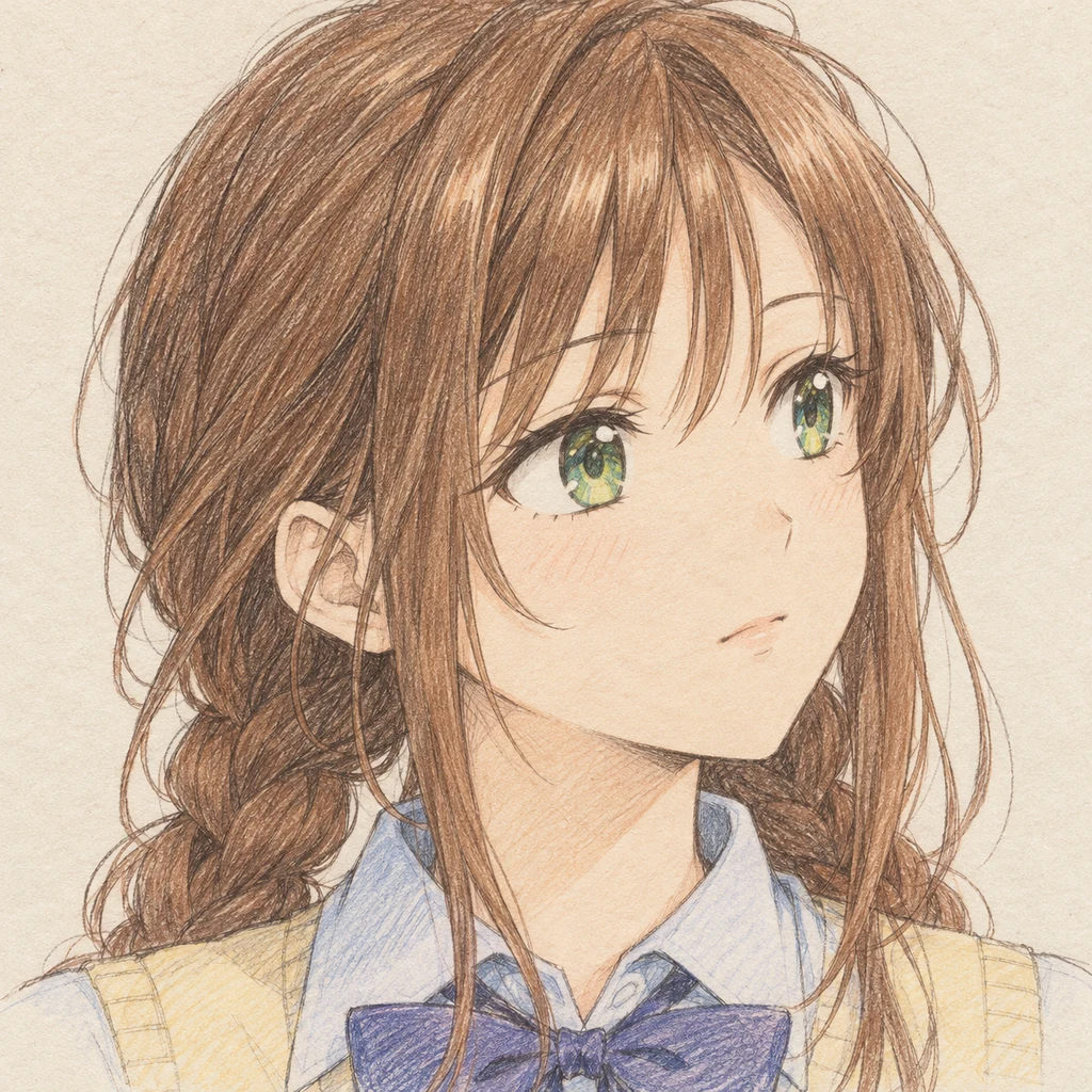 Shiori Sakurazaka AI 辅助角色插画