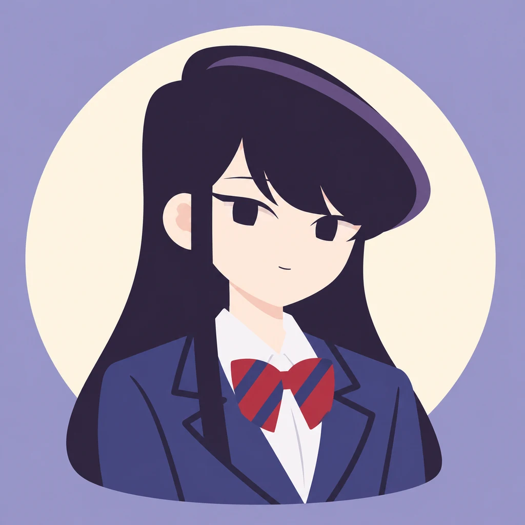 Shoko Komi AI 辅助角色插画