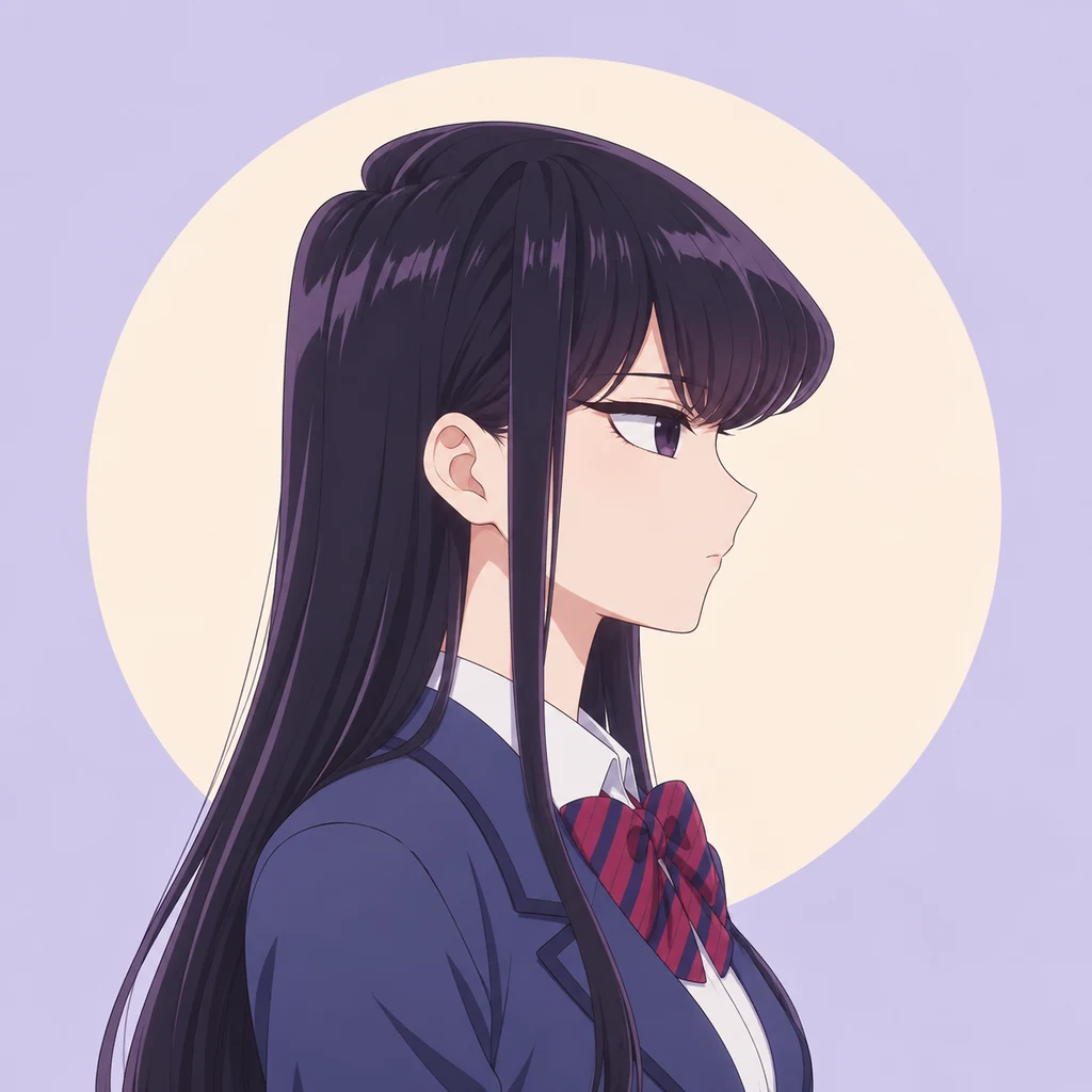 Shoko Komi AI 辅助角色插画