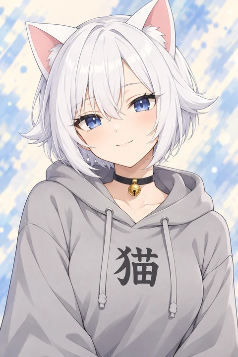 猫成珠角色示意插画