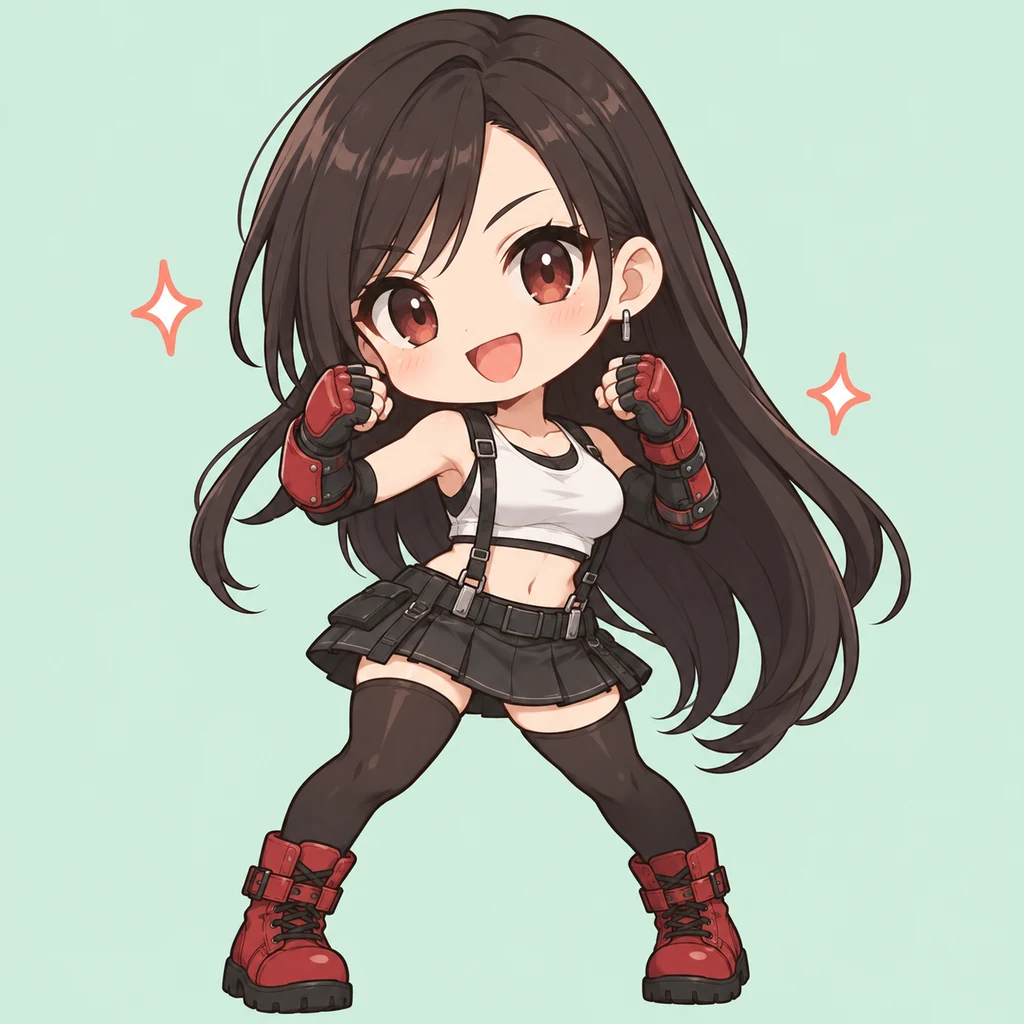 Tifa Lockhart AI 辅助角色插画