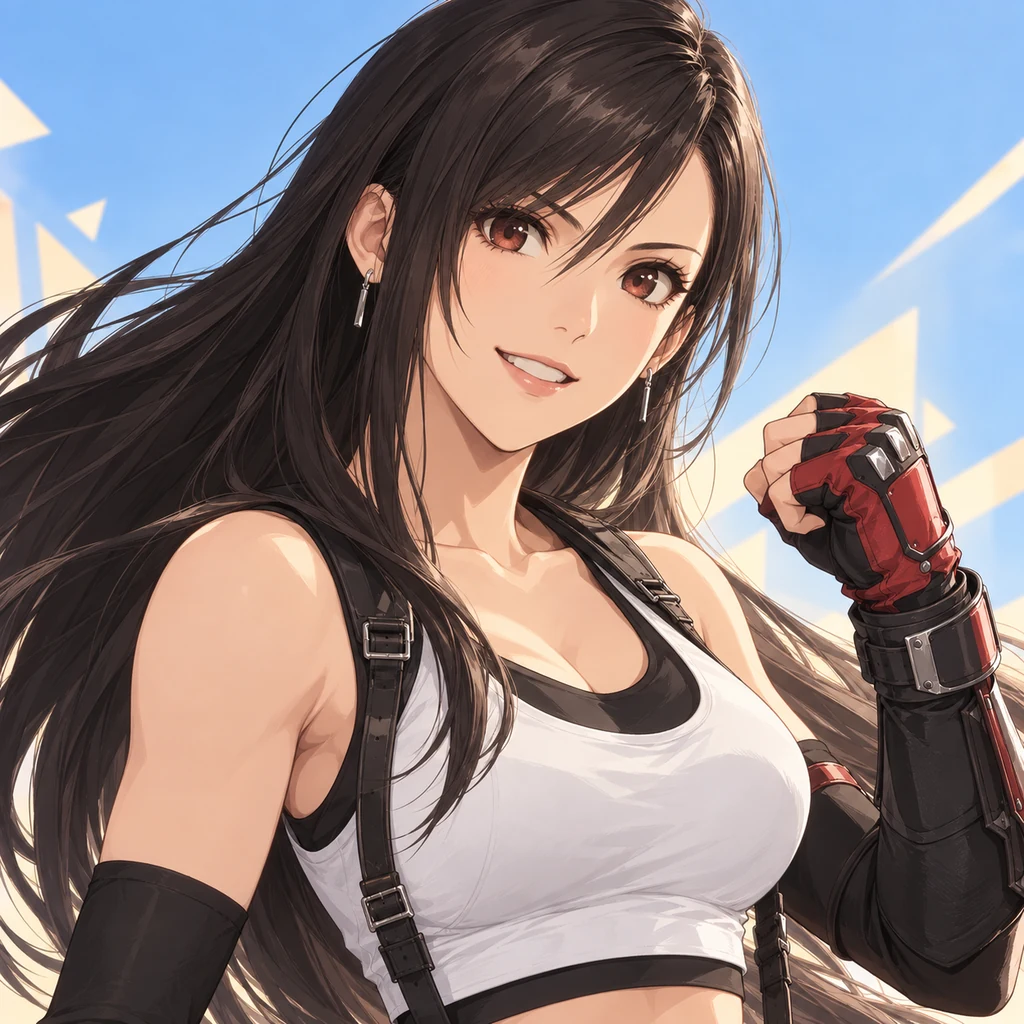 Tifa Lockhart AI 辅助角色插画