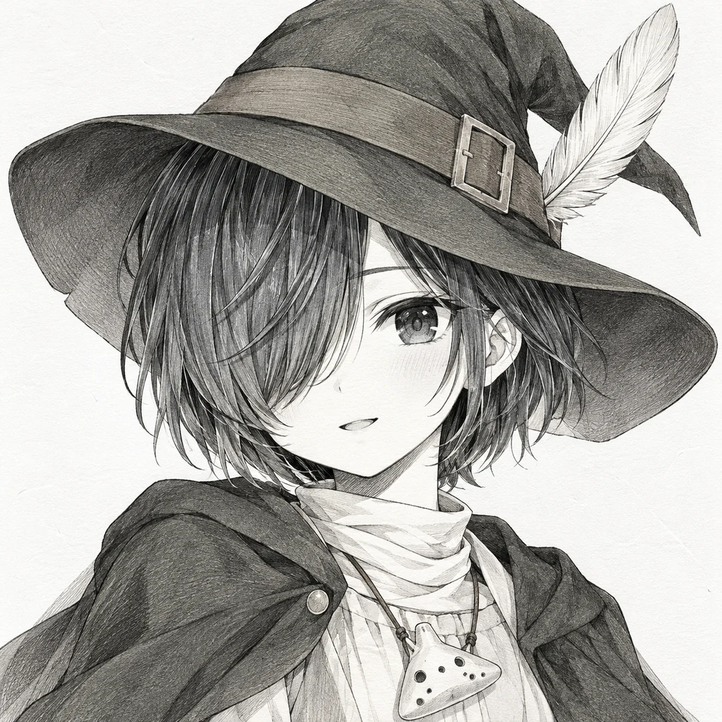 Uto Nakaji AI 辅助角色插画
