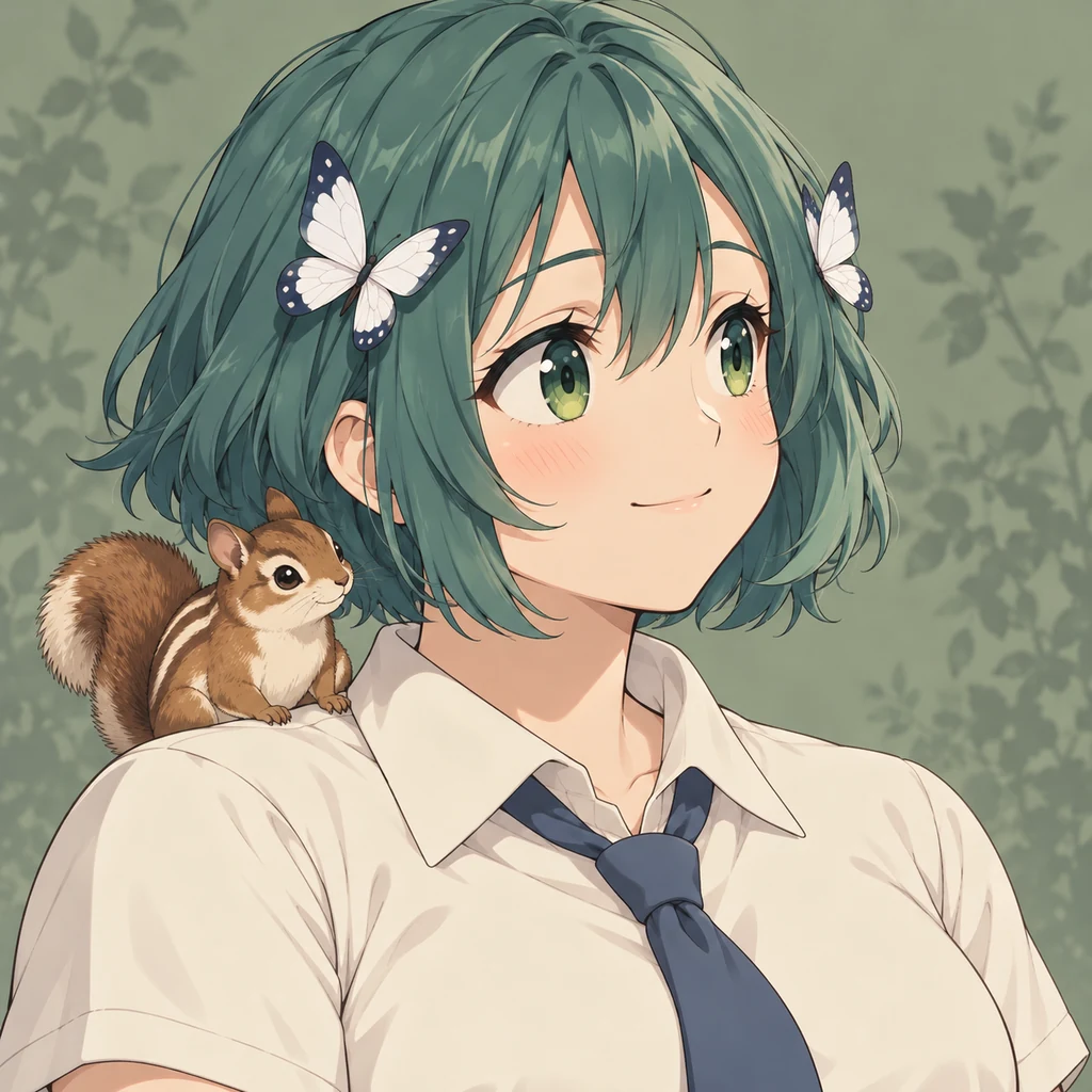 優敷山女 AI 辅助角色插画