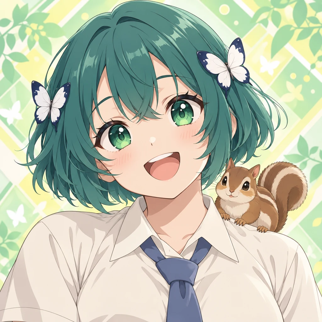 優敷山女 AI 辅助角色插画
