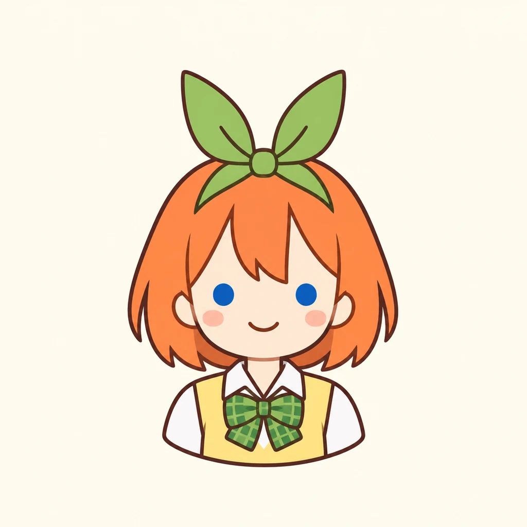Yotsuba Nakano AI 辅助角色插画