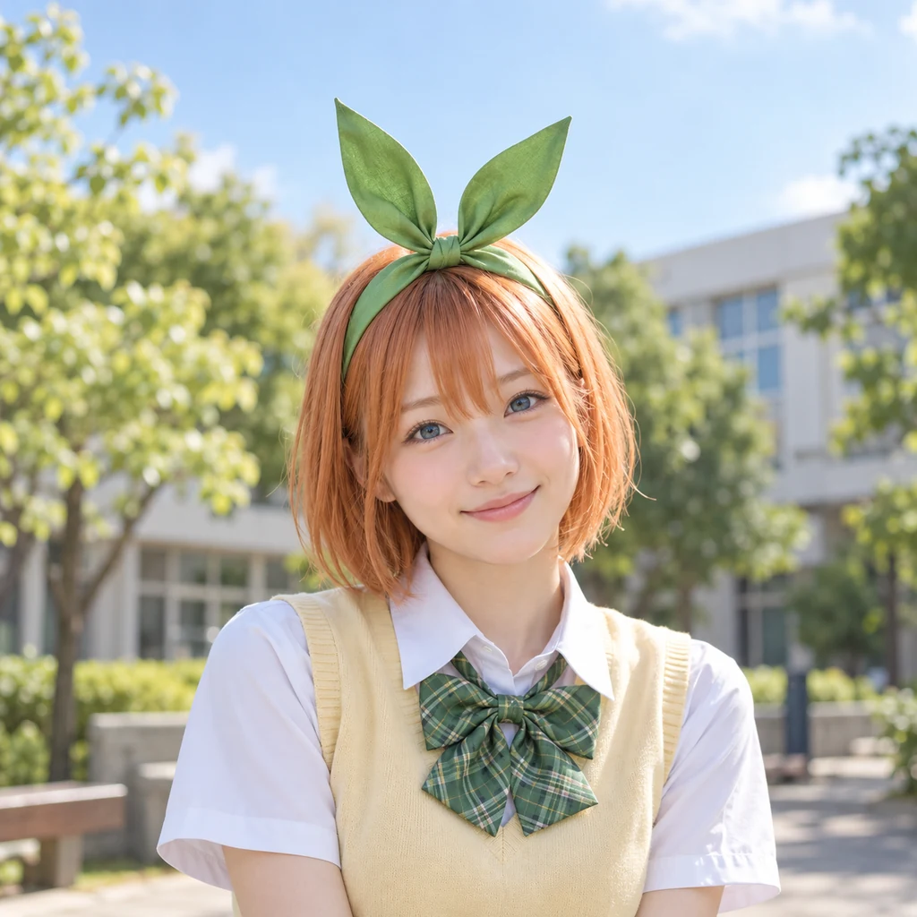 Yotsuba Nakano live-action AI portrait
