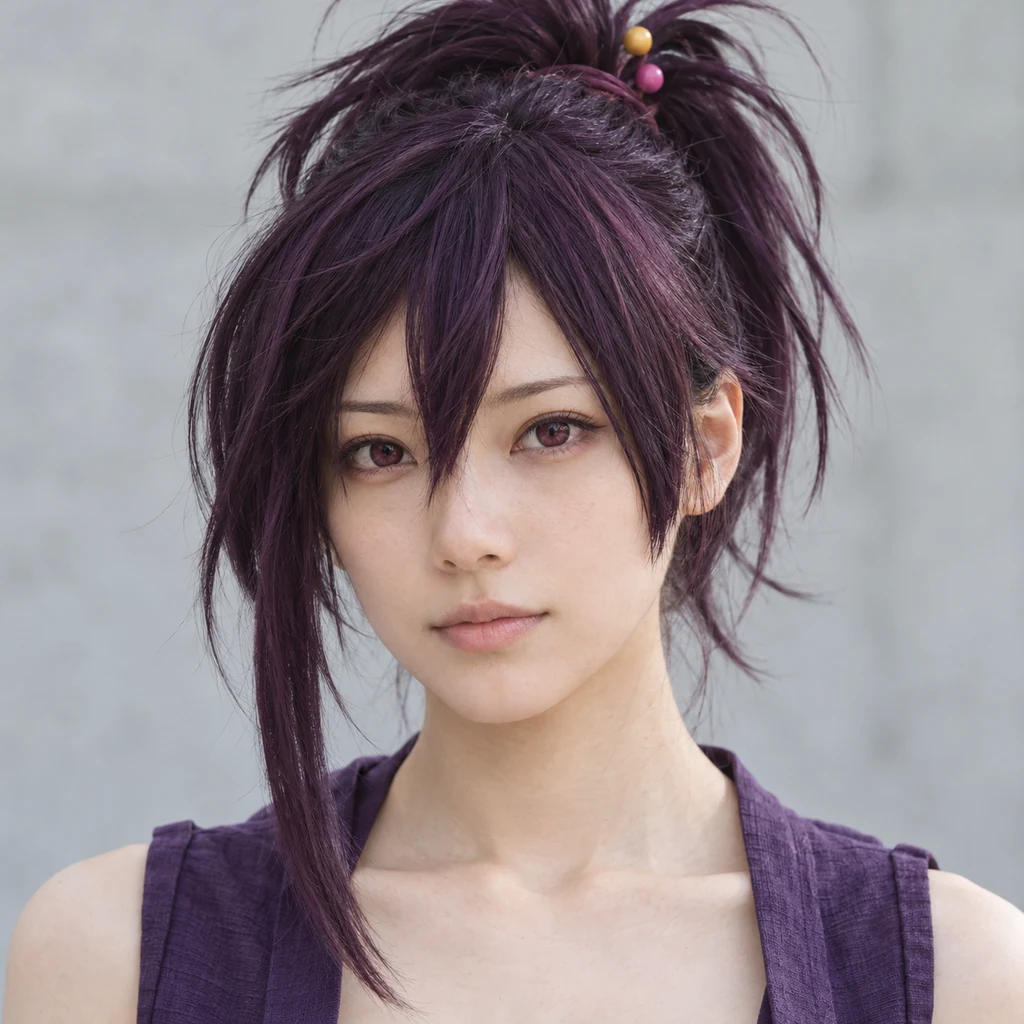 Yuzuriha live-action AI portrait