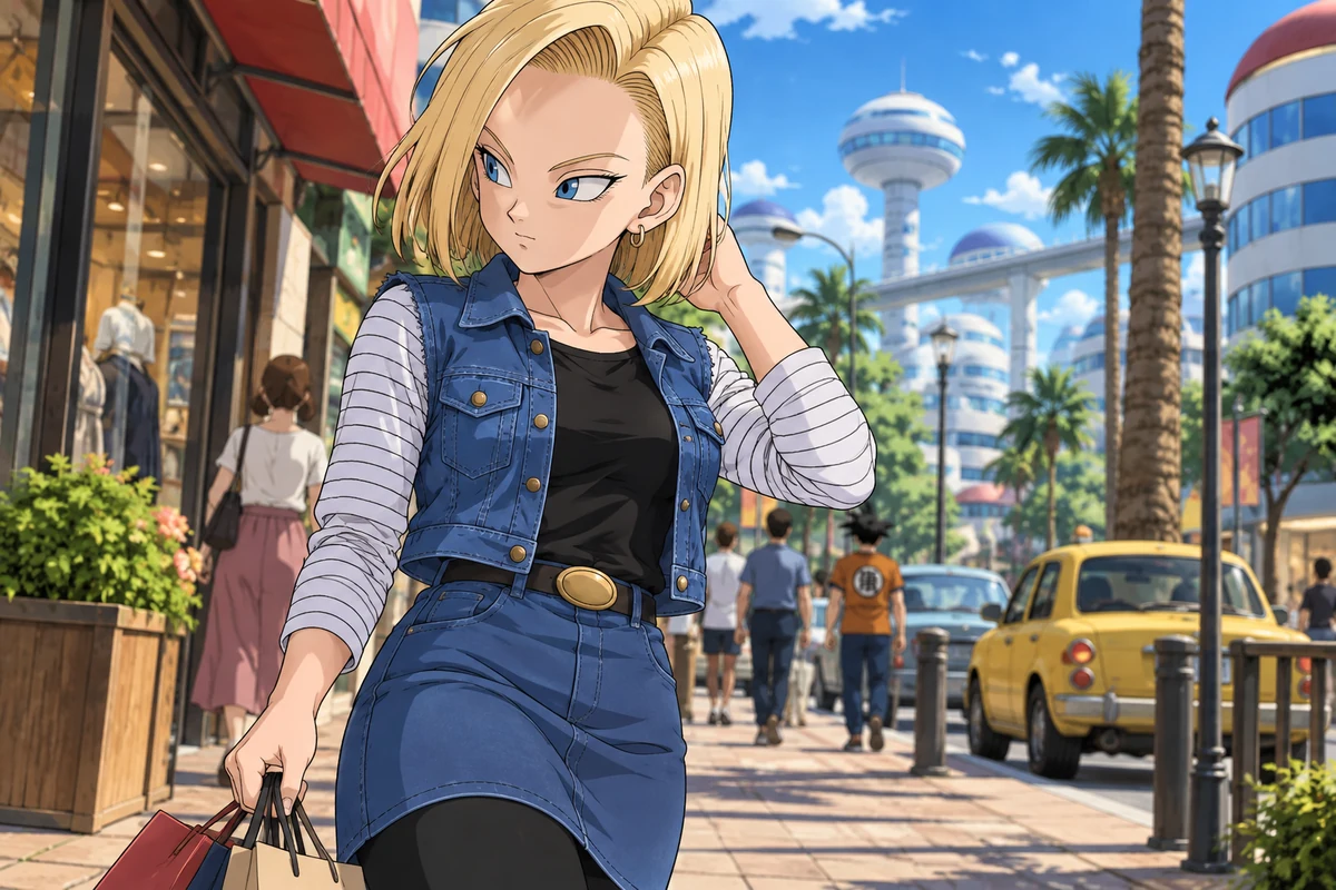Android 18 AI 插画